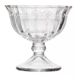 Taça para Sobremesa Lyor Imperial Fio de Ouro Cristal 180ml