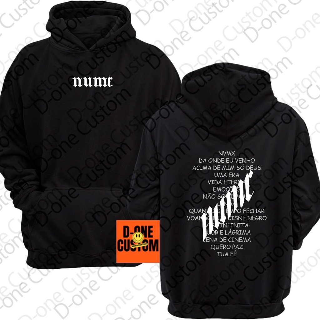 Blusa De Frio Moletom Estampado Masculino E Feminino Filipe Ret Album Nume Musicas Rap Trap HipHop