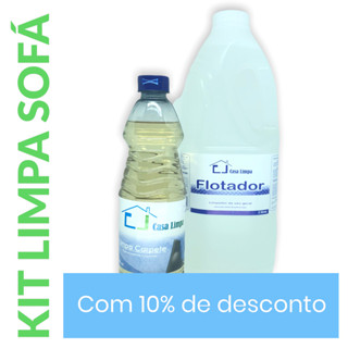 KIT LIMPA SOFA (FLOTADOR 2L + LIMPA CARPETE 500ML) em Oferta na Shopee