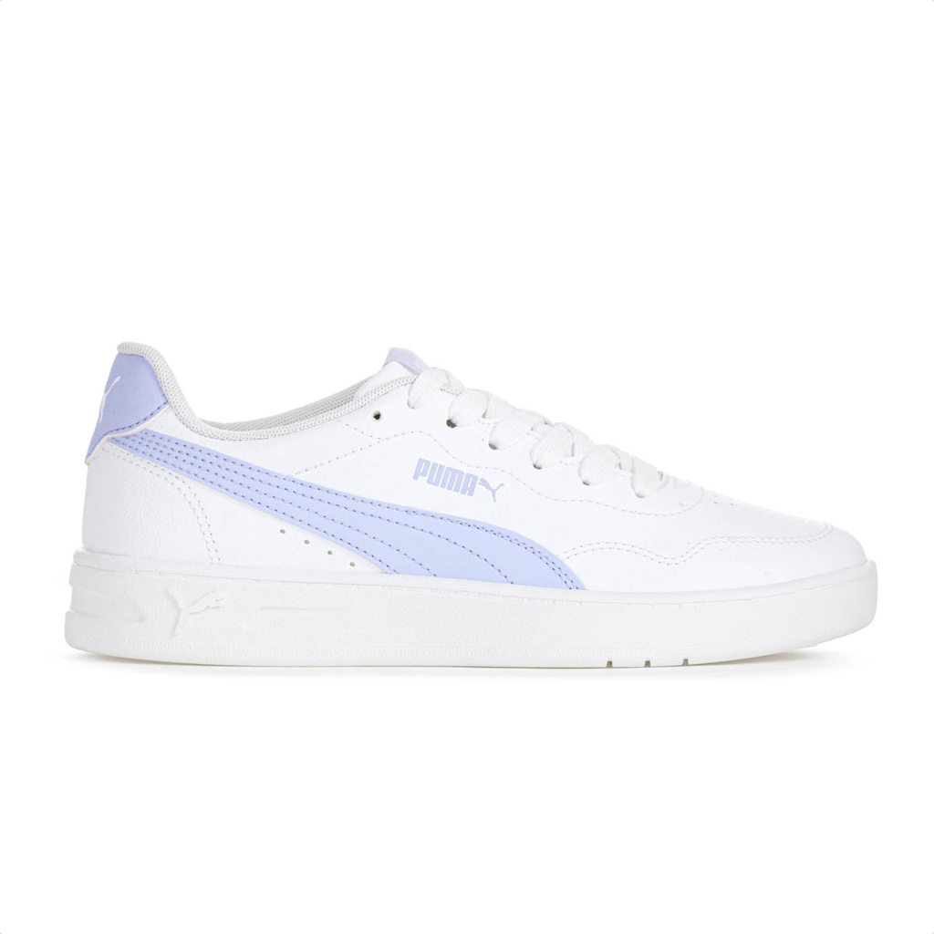Tênis Puma Court Lally BDP Branco e Lilás - Feminino
