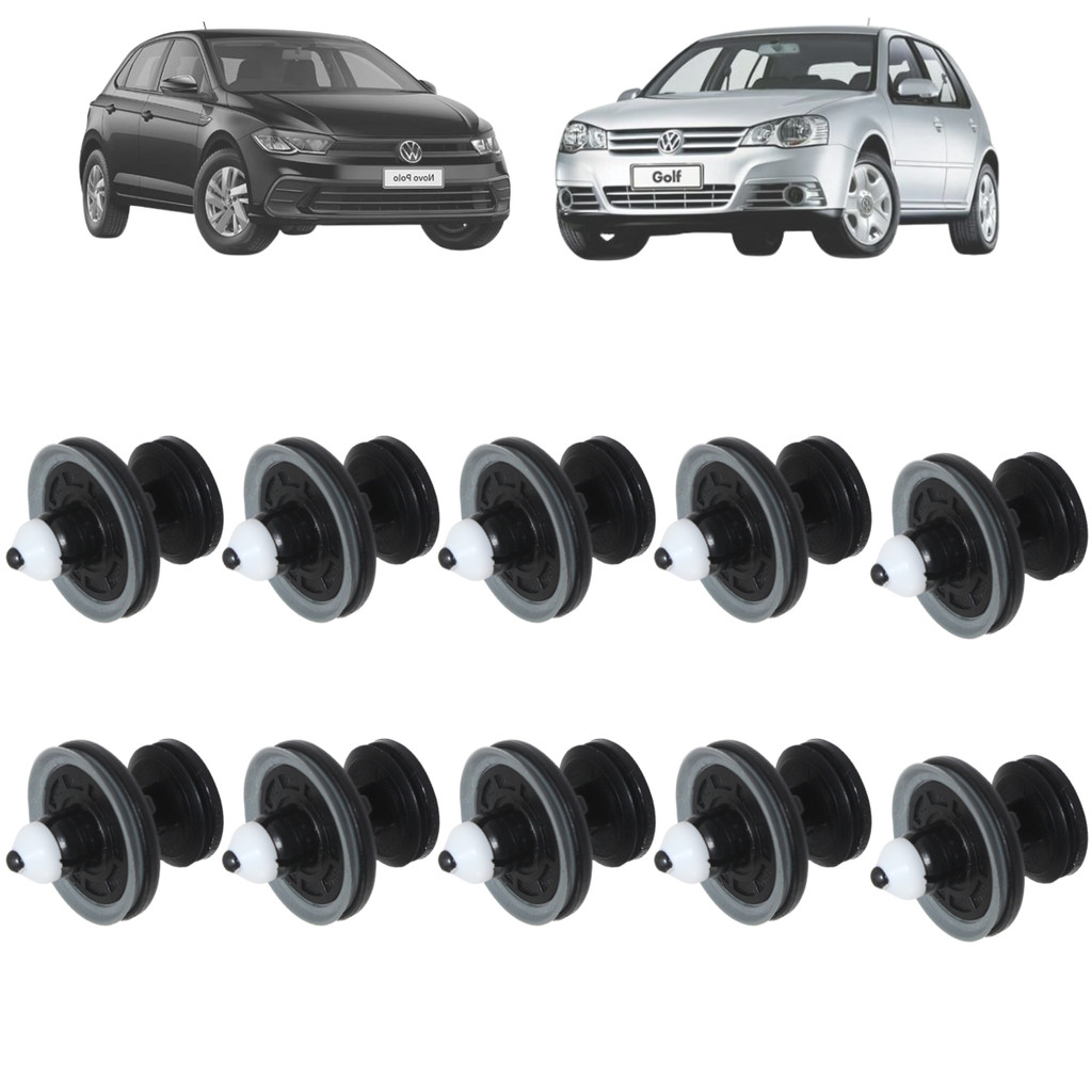 10 Presilha Da Porta Vw Golf Jeta Polo Pasat Tiguan 6q086824
