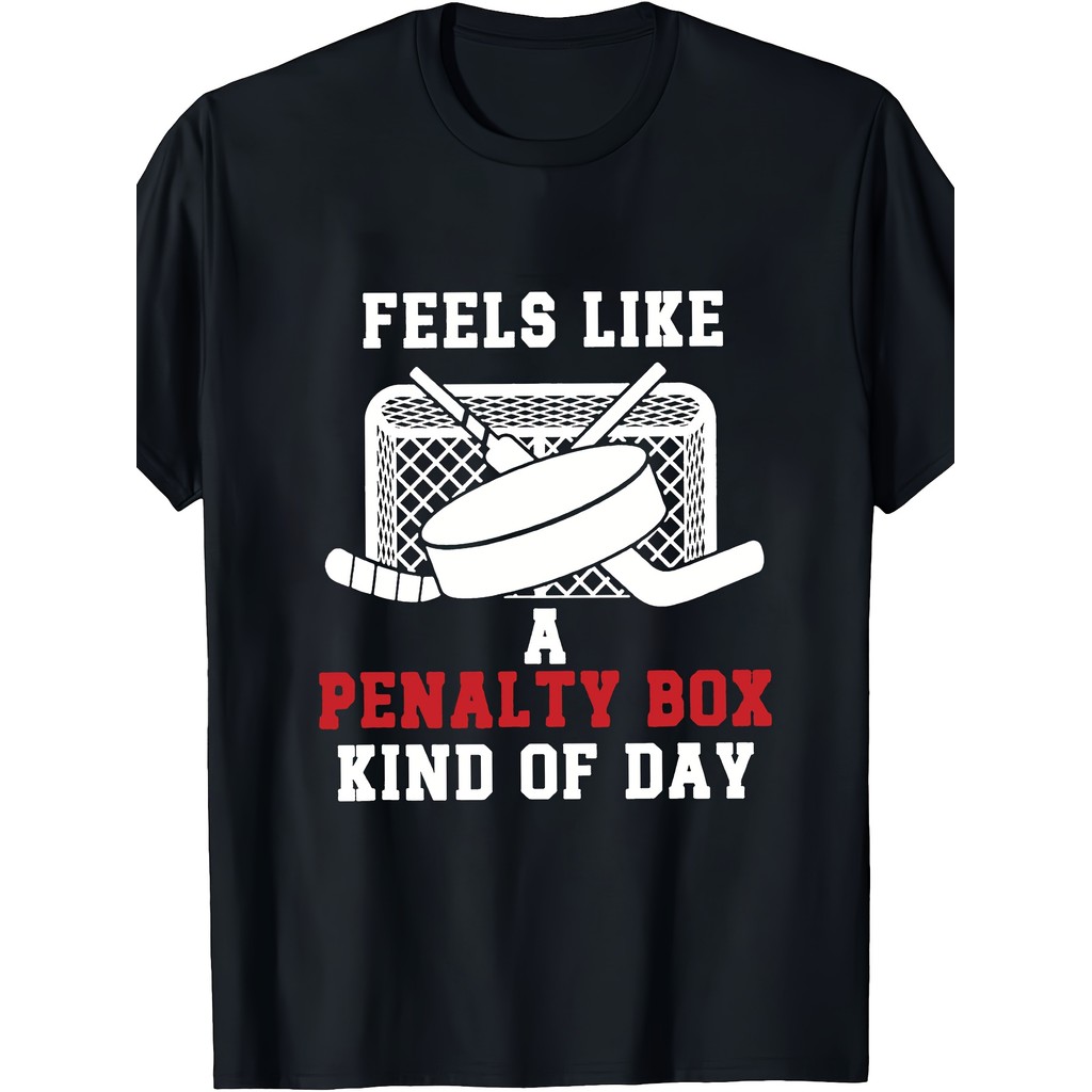 Camiseta Confortáveis Masculina Ice Hockey Goalie Penalty Killer Slogan Presente Confortável Divertida Estilosa Casual