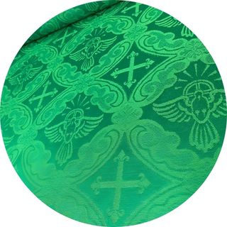 Tecido Jacquard Litúrgico Brocado 2,80 De Largura Adamascado Para Decoração Igreja Vestimenta Padre Altar Estola