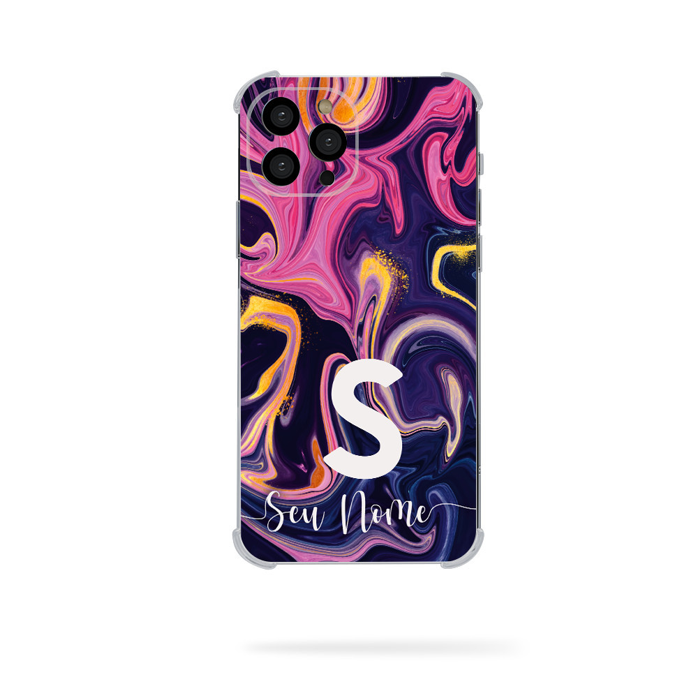 Capa Capinha de Celular Personalizada Colors Com Nome E Inicial Coleção 2 em Oferta na Shopee