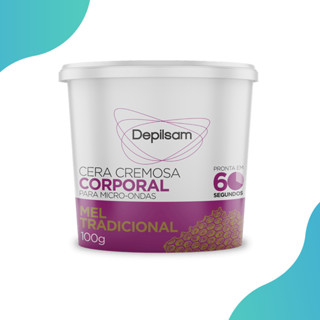 Cera Cremosa Mel Corporal Para Microondas Depilsam 100g em Oferta na Shopee