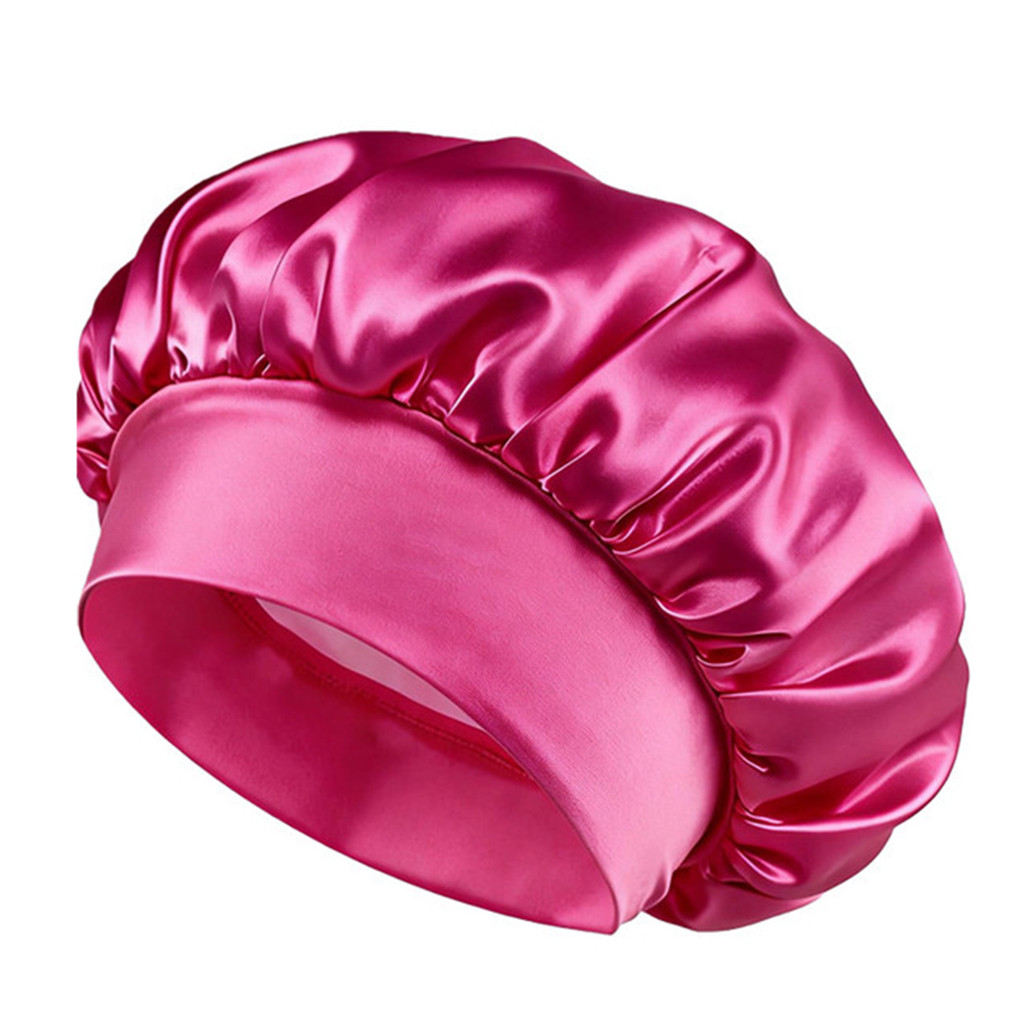 Touca de cetim com Faixa Cor Pink– Touca de Dormir Antifrizz  | Fabricante em Oferta na Shopee