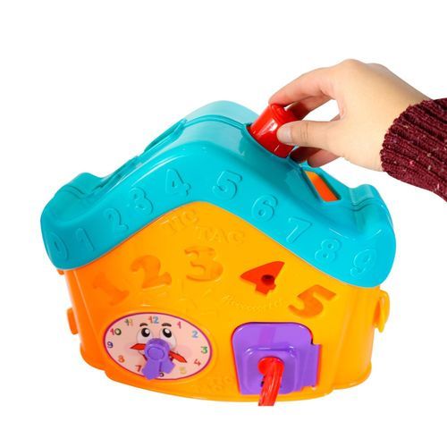 Casinha Infantil Interativa Letras Numeros Brinquedo Educativo Colorido Estimula Aprendizagem Coordenacao Motora Raci...