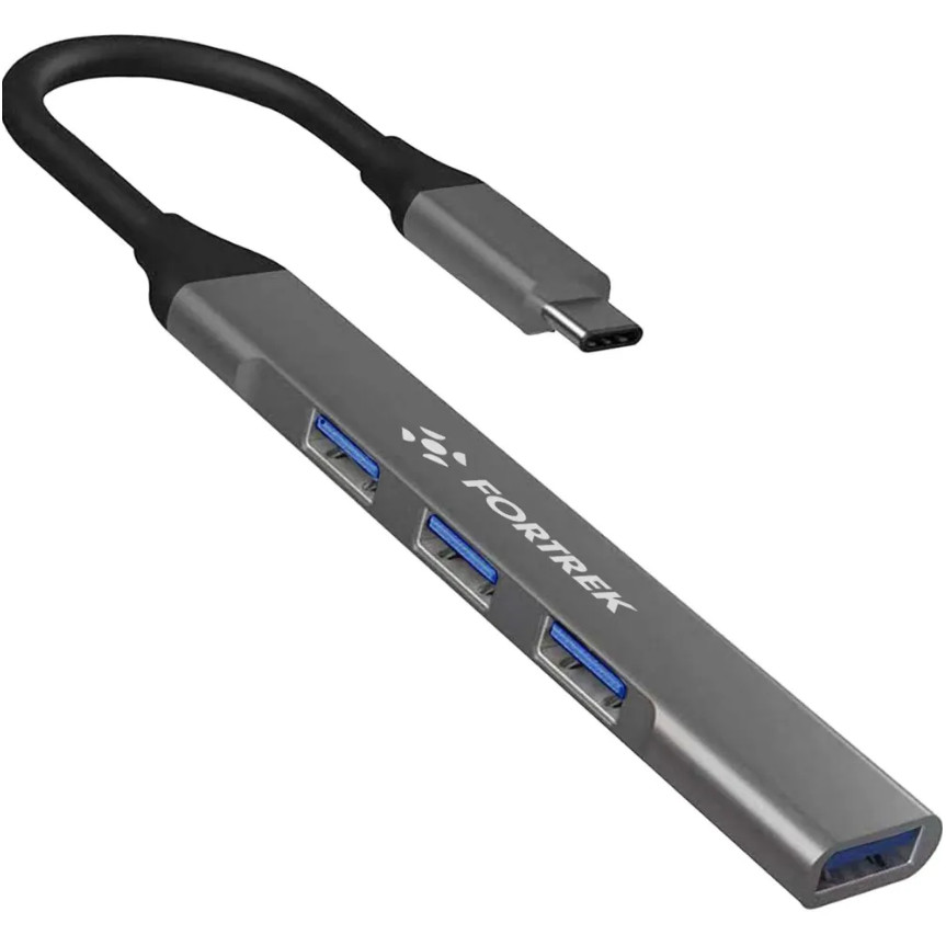 Adapatador Hub Usb-c 4 Portas Fortrek P/ Computador
