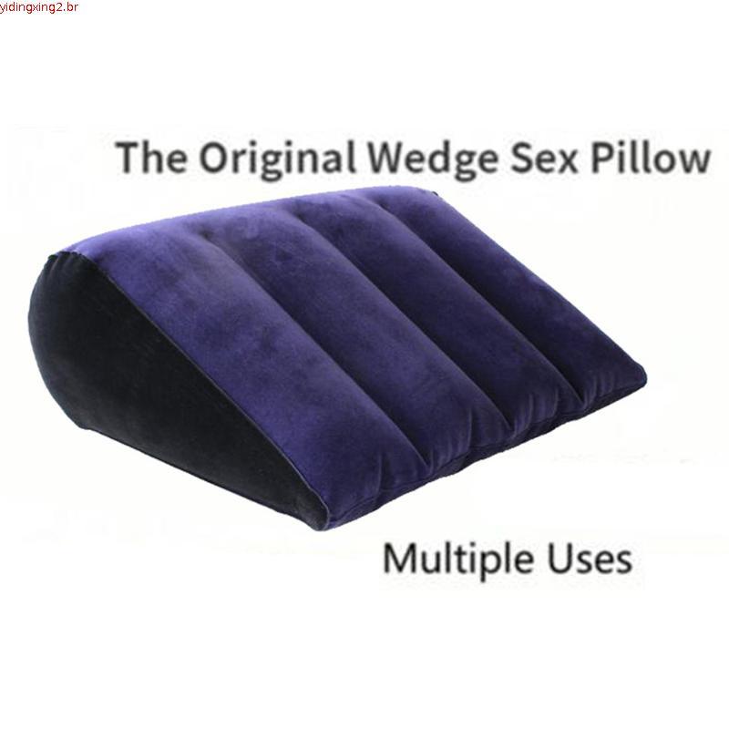 Travesseiro Inflável Estimulador Multifuncional Almofada De Apoio Para Posição De Casal