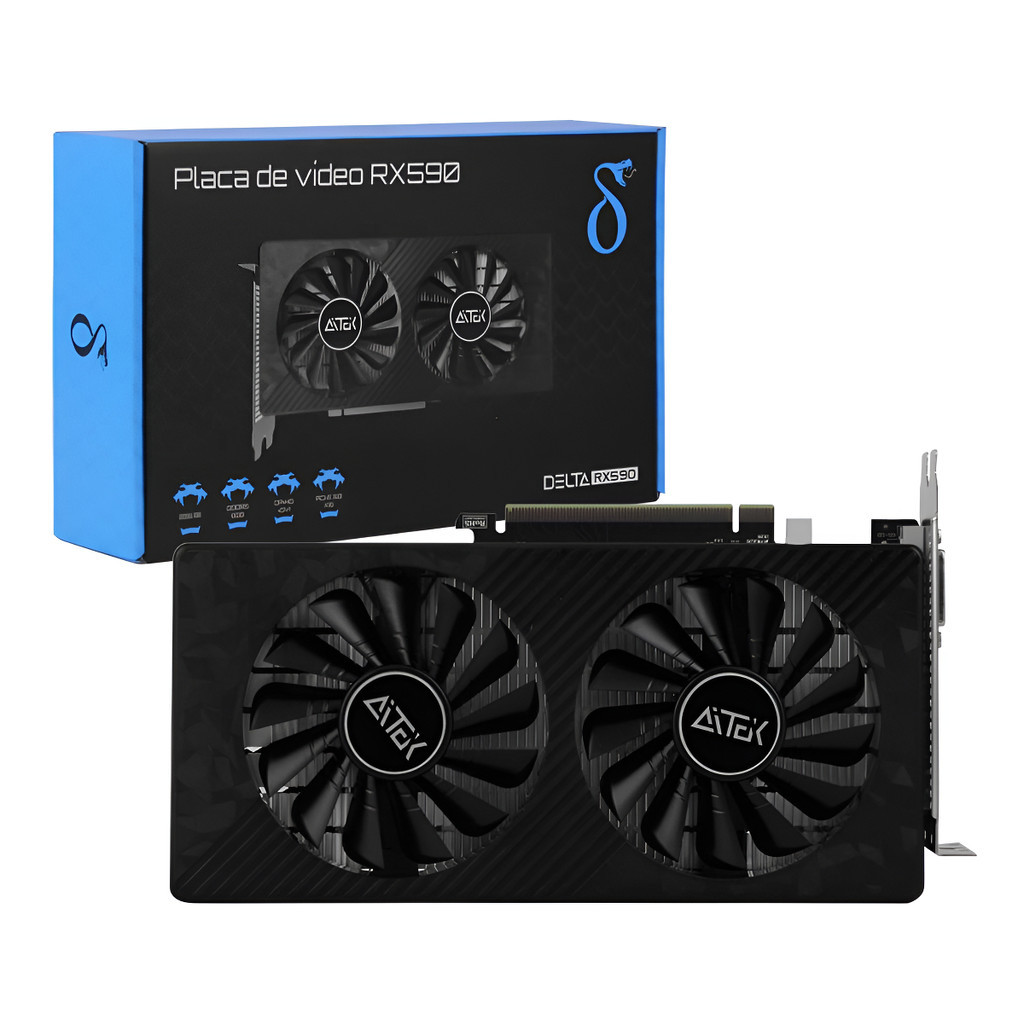 🔥 Placa de Vídeo RX 580 8GB DDR5 256 Bit Delta – Potência e Desempenho para Gamers! 🔥


