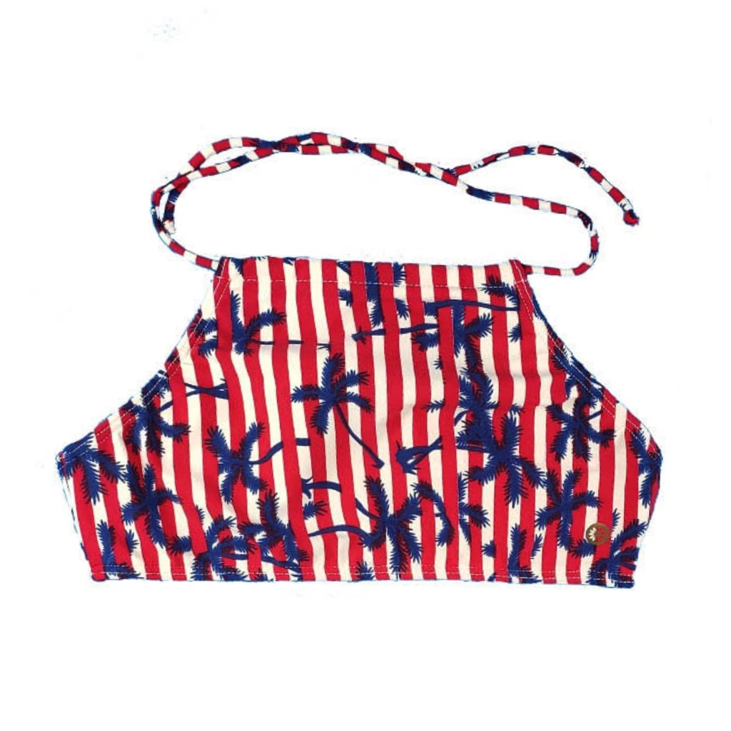 Cropped Juvenil Biquíni Estampado Grappin Poliéster com Elastano Direto da Fábrica Liquidação em Oferta na Shopee