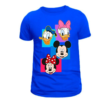 Camiseta Disney Adulto e Infantil blusa 100% Algodão estampada