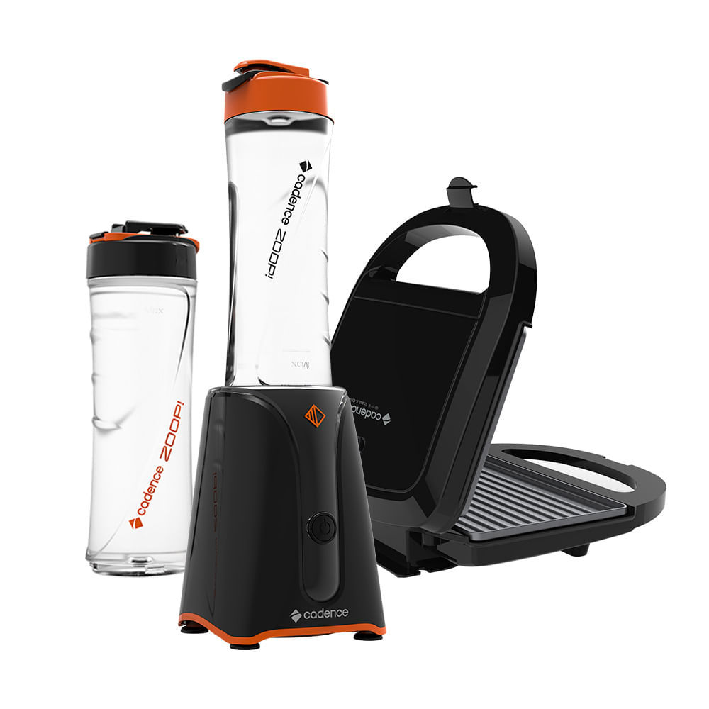 Kit Cadence Contrast - Blender e Sanduicheira em Oferta na Shopee