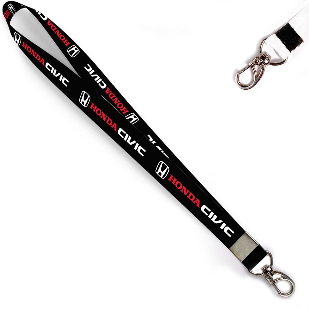 Cordão Personalizado HONDA CIVIC Largura 2cm Crachá ou Chaveiro MOT ref. 1015