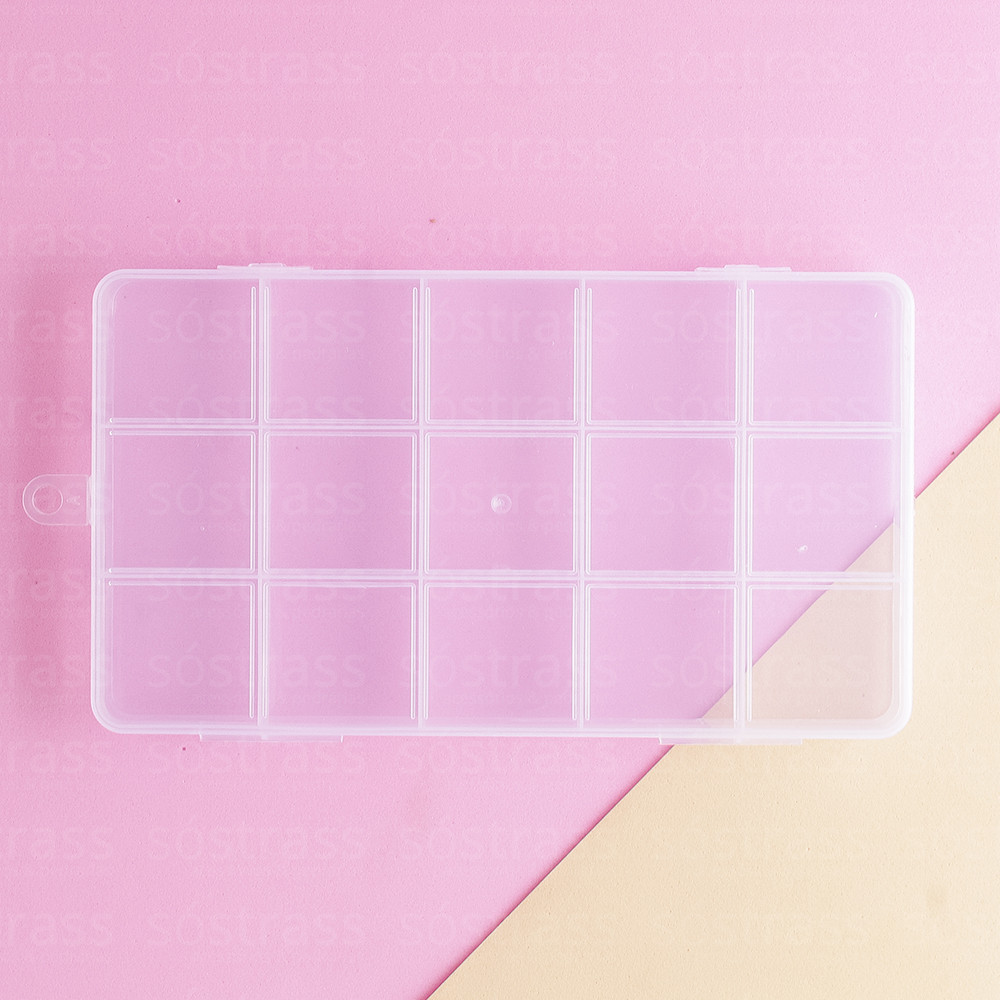 Caixa Organizadora 15 Divisórias 17.2x10x2cm Transparente em Oferta na Shopee