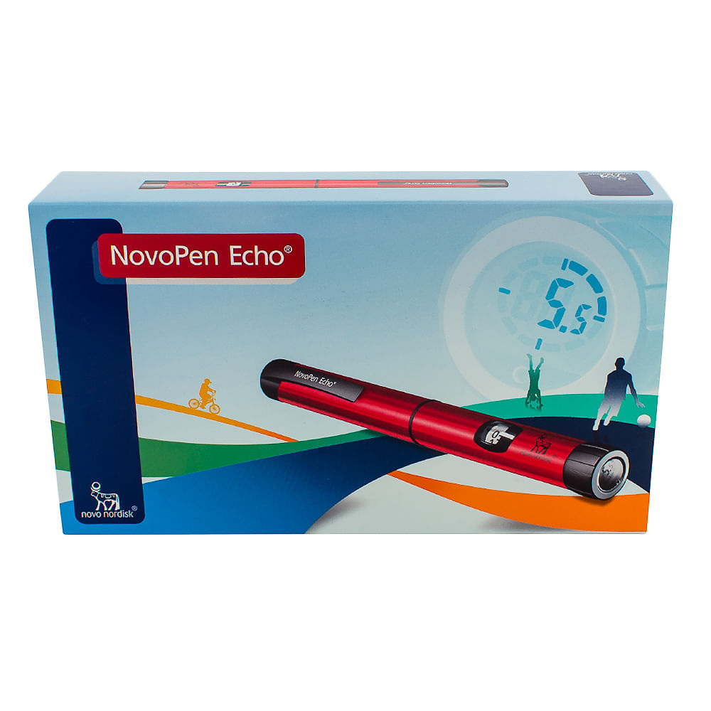 Caneta para Aplicação de Insulina Novopen Echo (para Insulinas Fabricante Novo Nordisk) Cor Vermelho em Oferta na Shopee