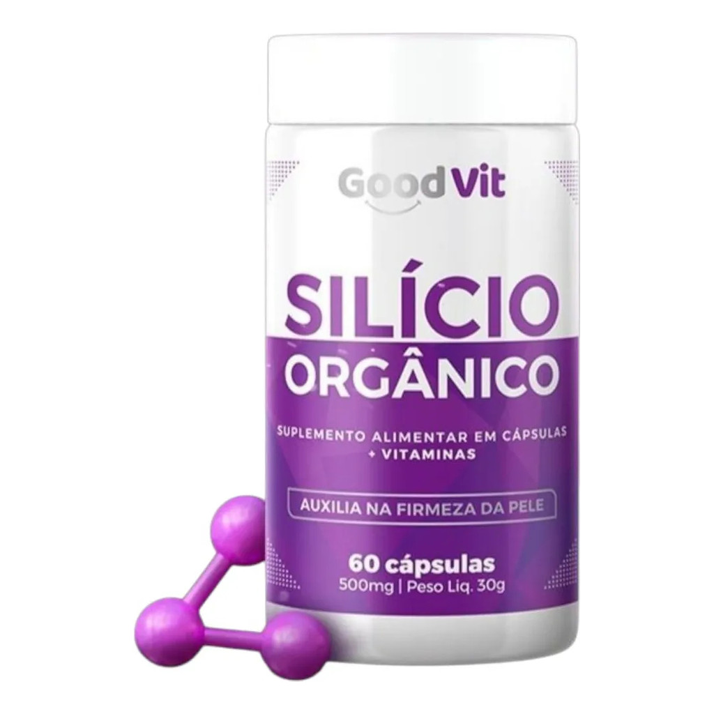 Silício Orgânico Good Vit Saúde Para Unha Cabelo Pele 60 Cps Sem Sabor