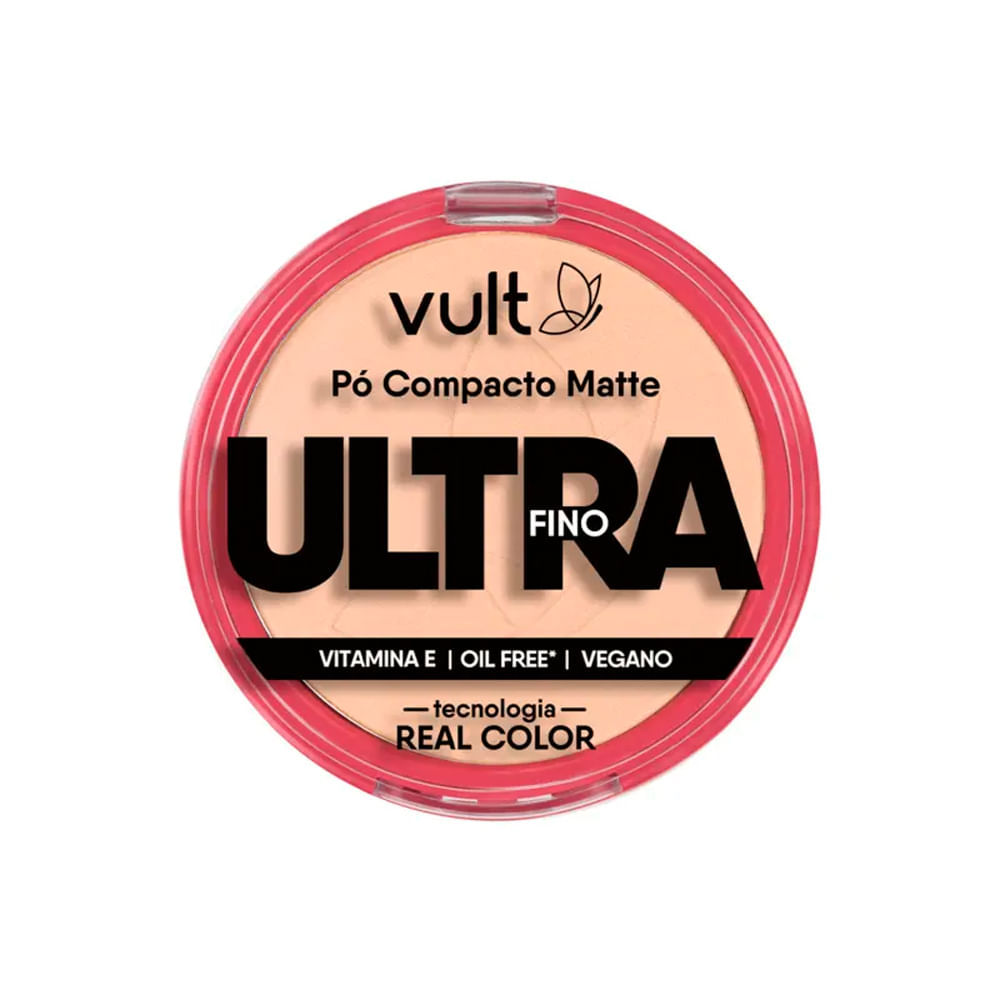 Pó Compacto Matte Vult Ultra Fino - V410 em Oferta na Shopee
