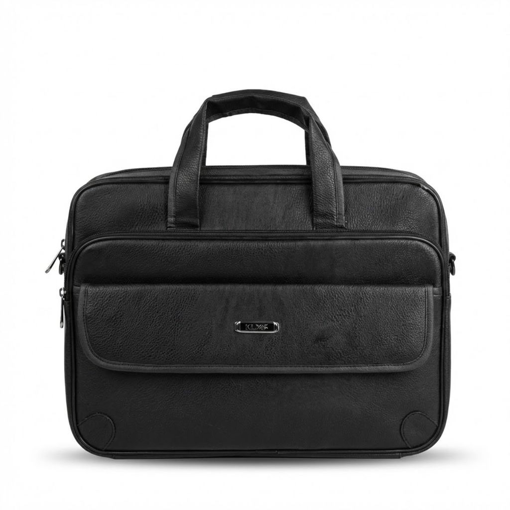Maleta Bolsa Couro Executiva Pasta Notebook Preta Masculina