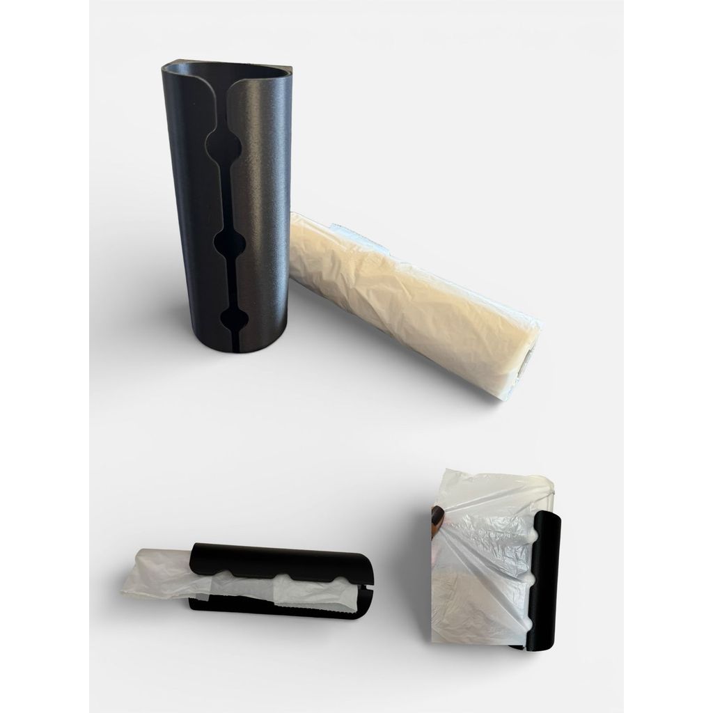 Suporte Para Rolo De Saco De Lixo Organizador Com Fita 3m suporte adesivo sacos lixos dispenser funcional organizador