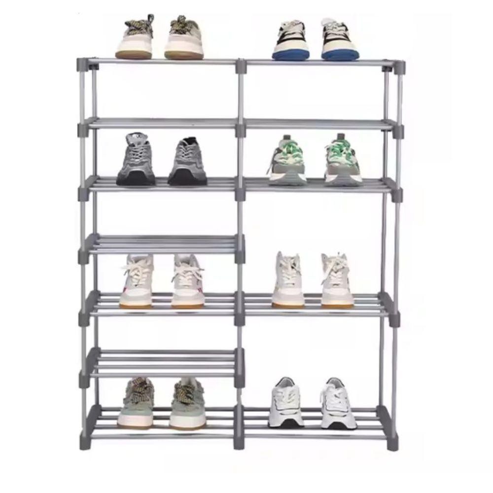Sapateira Grande 30 Pares Organizador Quarto 12 Plateleiras Organizador 60 Tenis Sapatos Estante Porta Treco Multiuso
