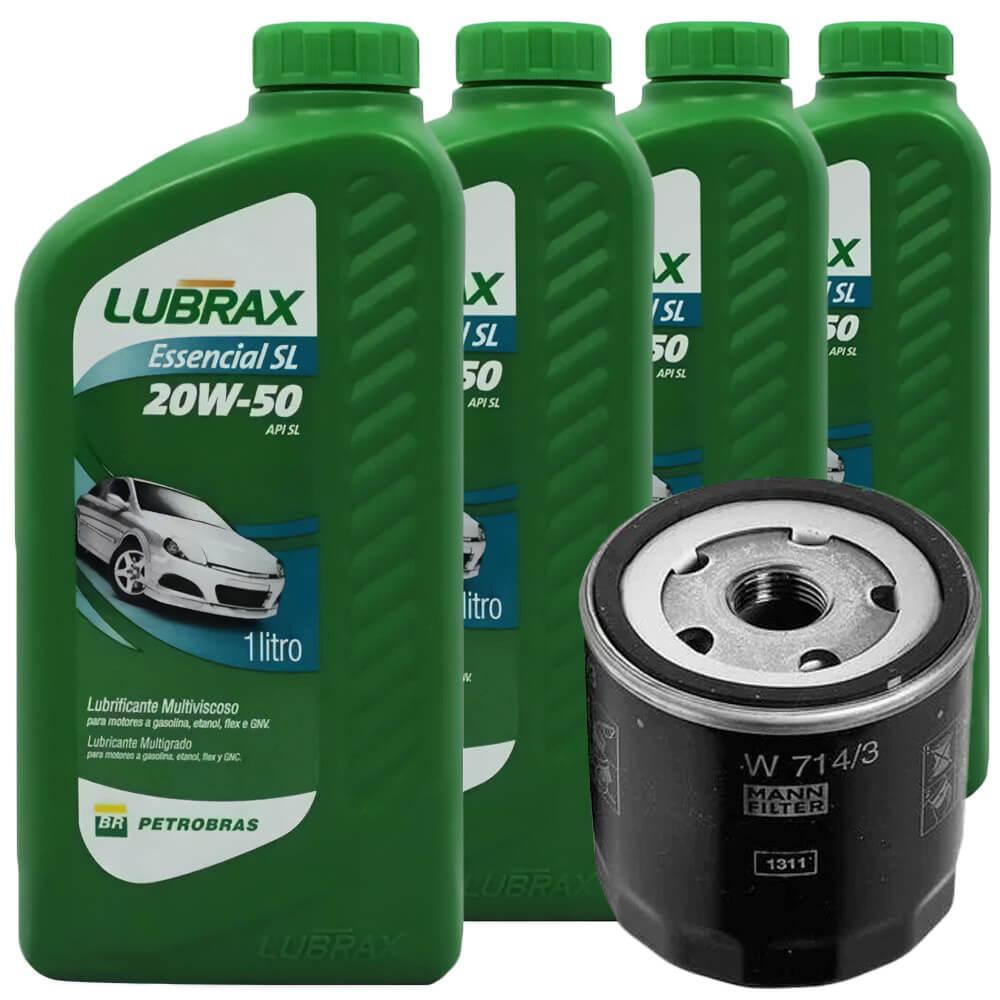 4 Óleo Mineral 20W50 Lubrax e Filtro Oléo MANN Fiesta em Oferta na Shopee