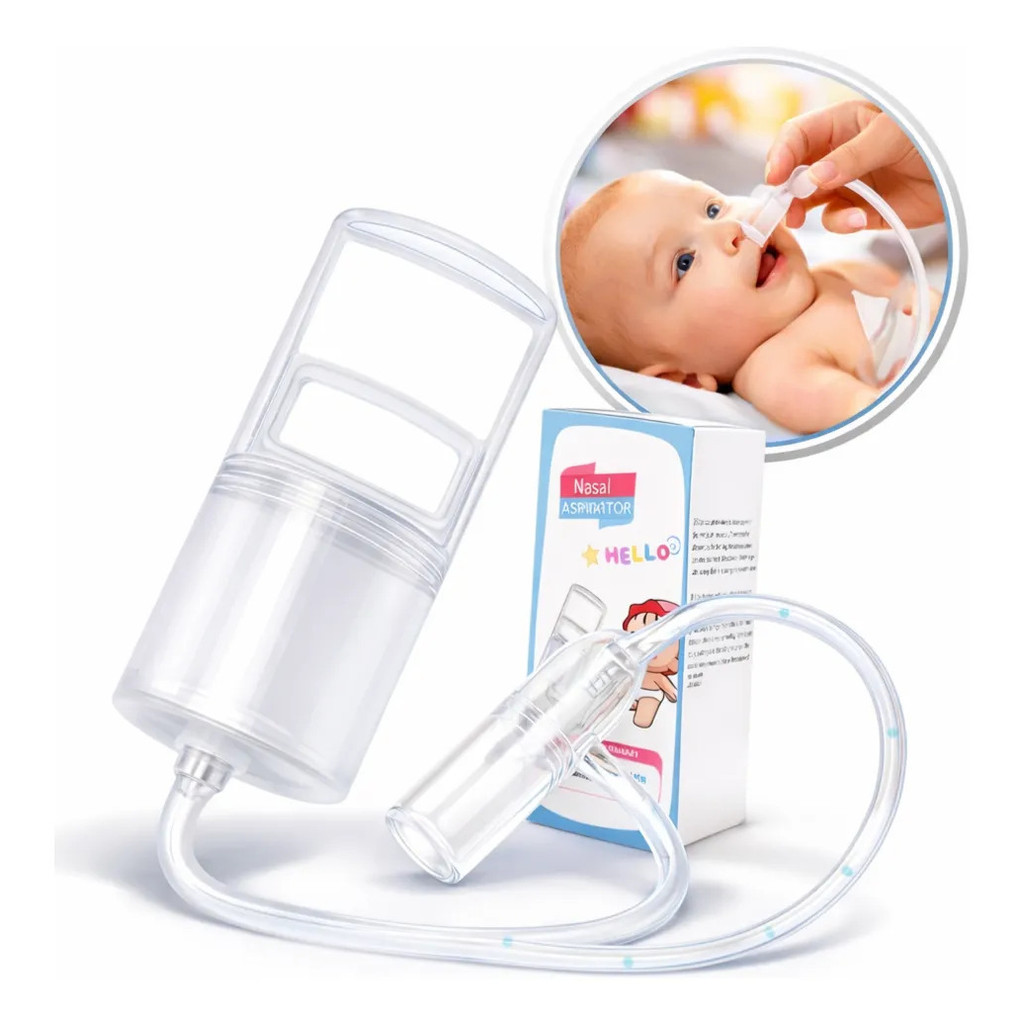 Aspirador Nasal Portátil Aspirador Manual de Nariz com Forte Sucção Limpeza De Muco