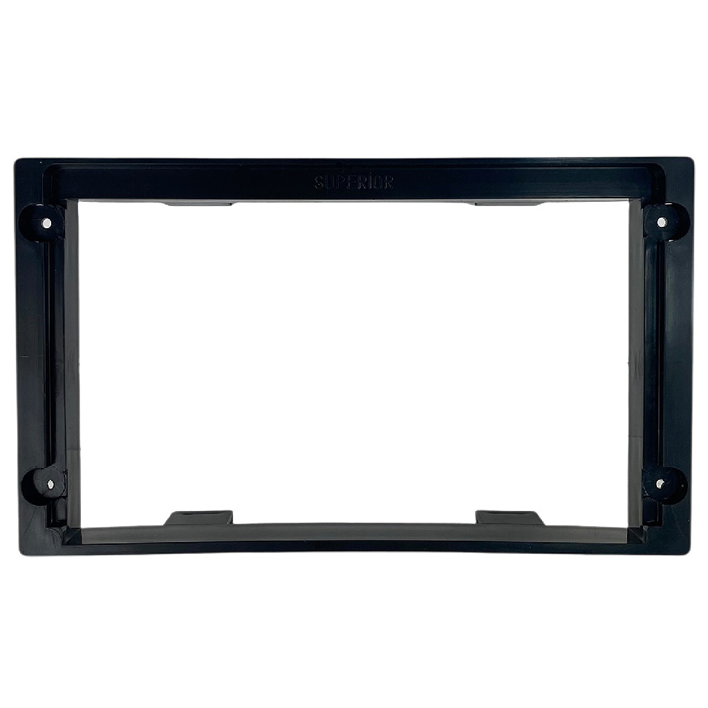 Moldura Painel Central Multimidia 9/10 Polegadas VW Fox Crossfox Spacefox Golf Polo Preto Fosco