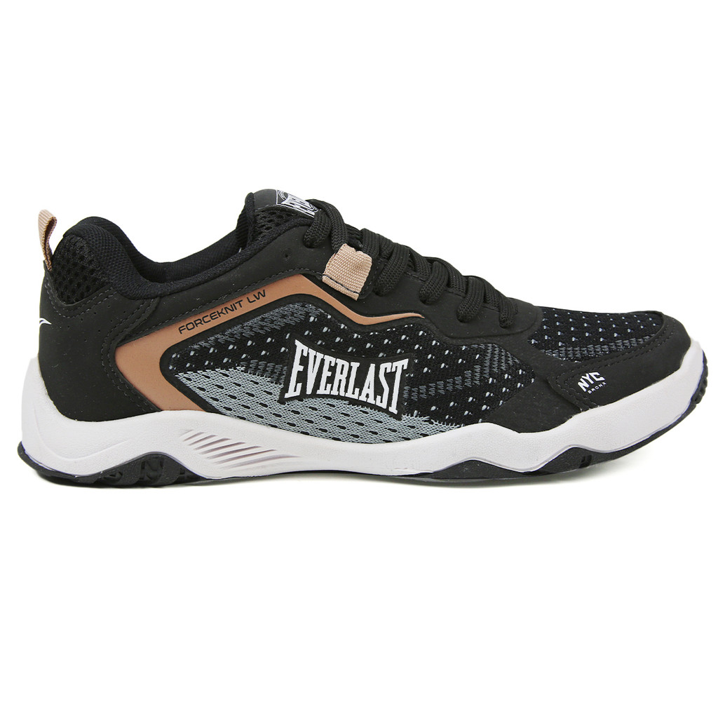 TÊNIS EVERLAST FORCEKNIT LW UNISSEX PRETO/MARROM em Oferta na Shopee