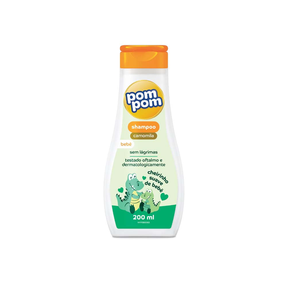 Shampoo Infantil Pom Pom Camomila com 200ml em Oferta na Shopee