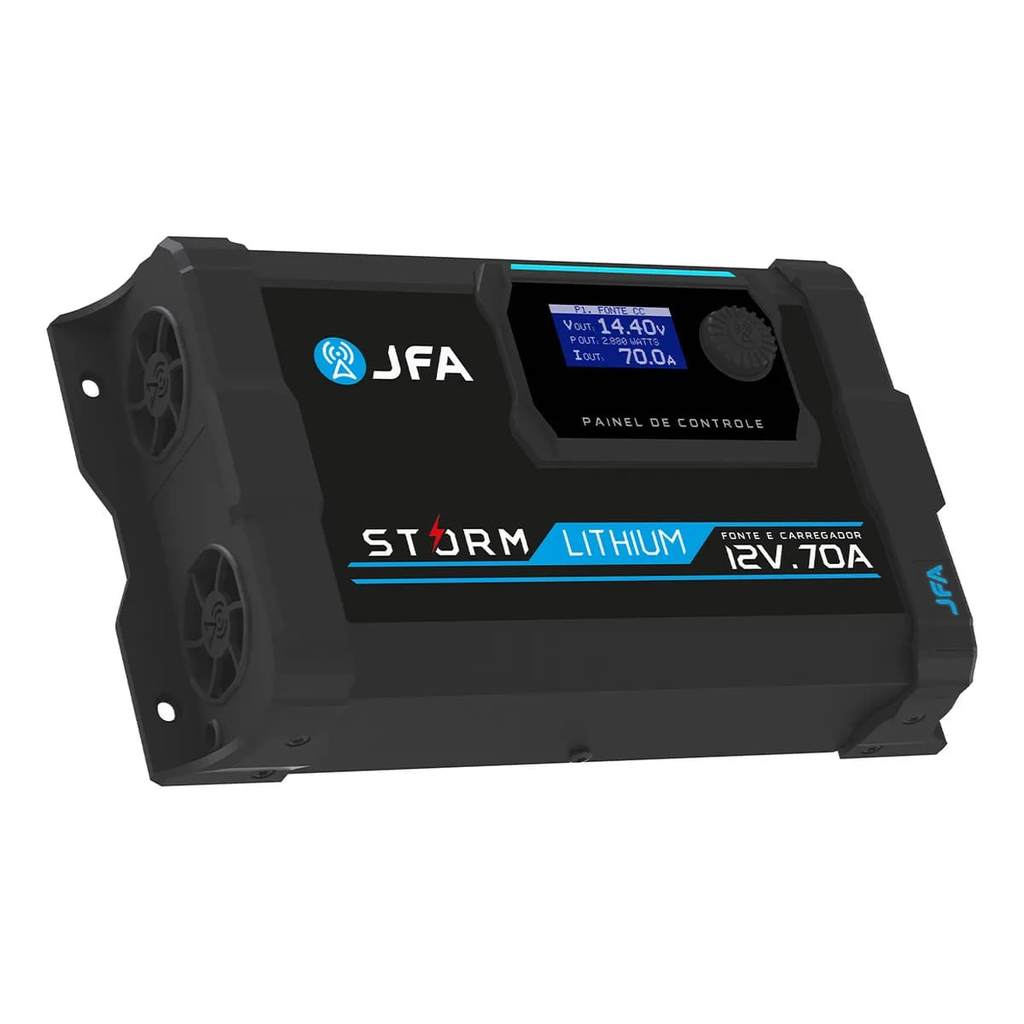 FONTE E CARREGADOR JFA STORM LITHIUM 70 A