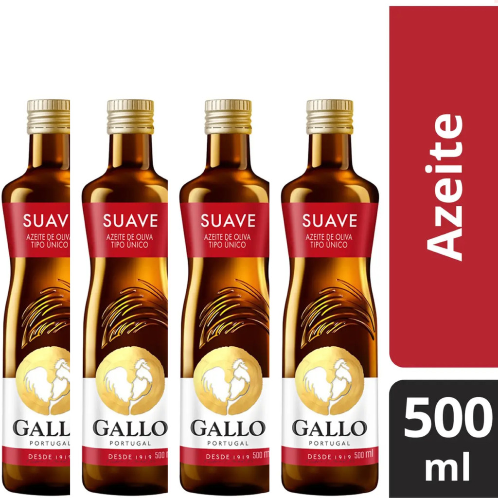Atacado Com 04 Azeites Gallo Tipo Único 500ml Original Importado