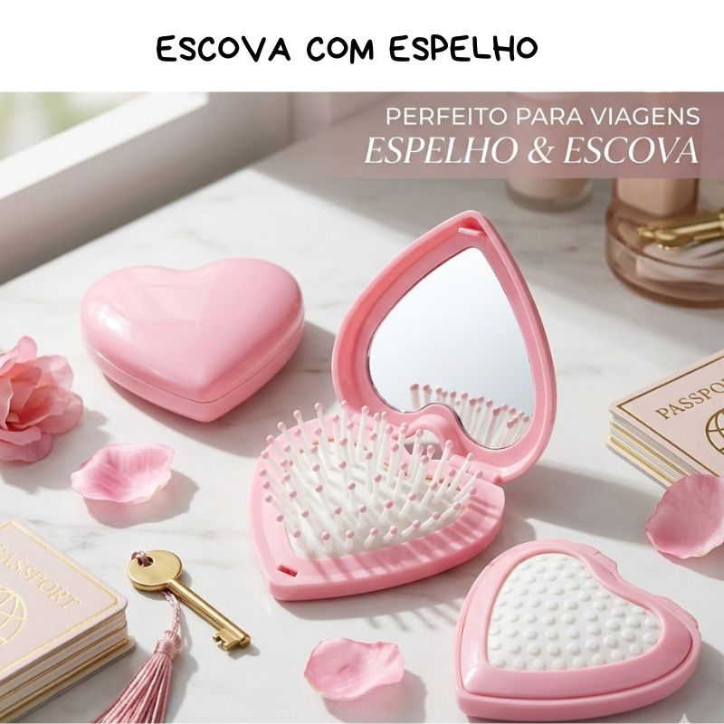 Escova com Espelho Praticidade no dia a dia