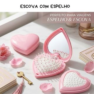 Escova com Espelho Praticidade no dia a dia