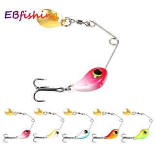 Isca De Pesca 5g/8g Spinner Metal VIB Iscas Jigs Lâmina Baixo Crankbait Giratória Para
