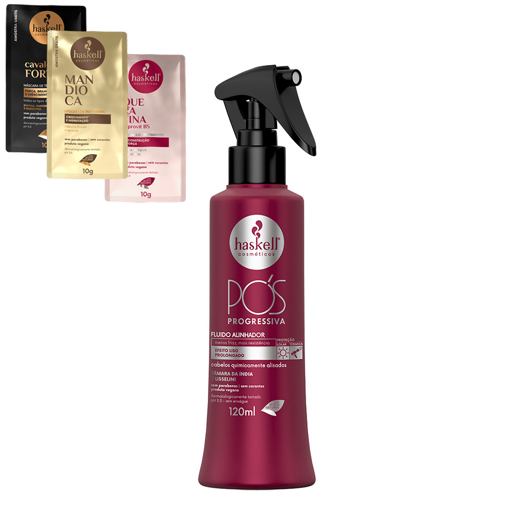 Fluido Alinhador Pós Progressiva 120ml Haskell em Oferta na Shopee
