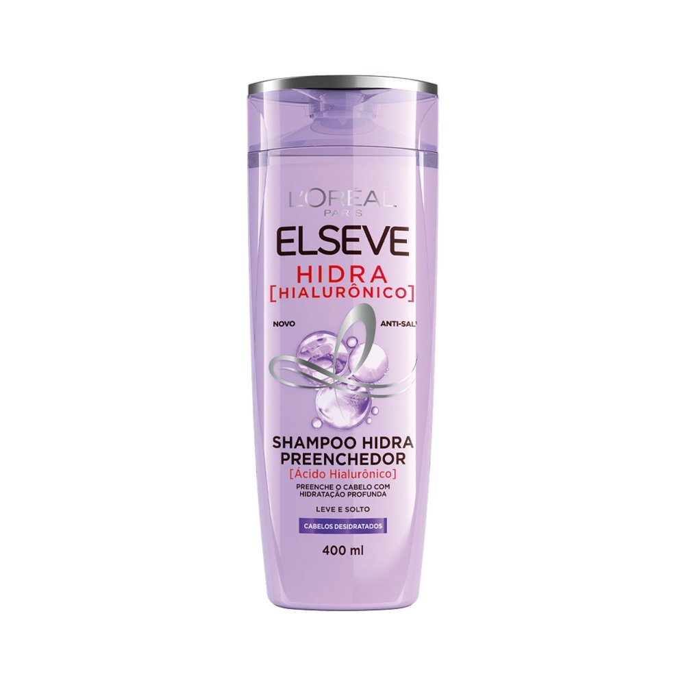 Shampoo Preenchedor L'Oréal Paris Elseve Hidra Hialurônico 400ml em Oferta na Shopee