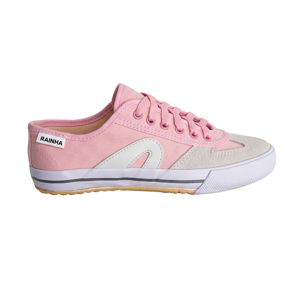 Tênis Rainha Futsal Vl 2500 Rosa Branco