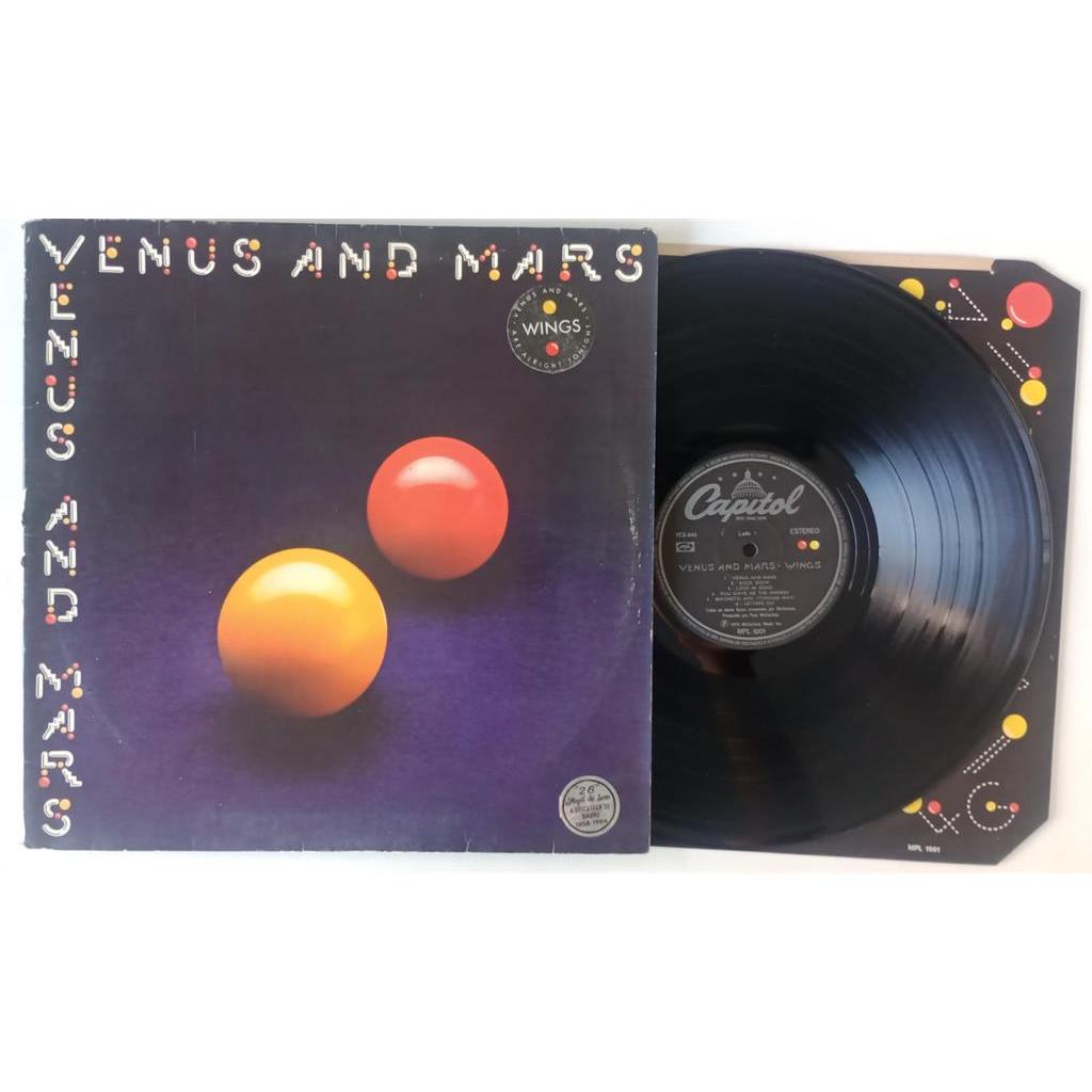 VINIL PAUL MCCARTNEY E WINGS VENUS AND MARS LP 1975