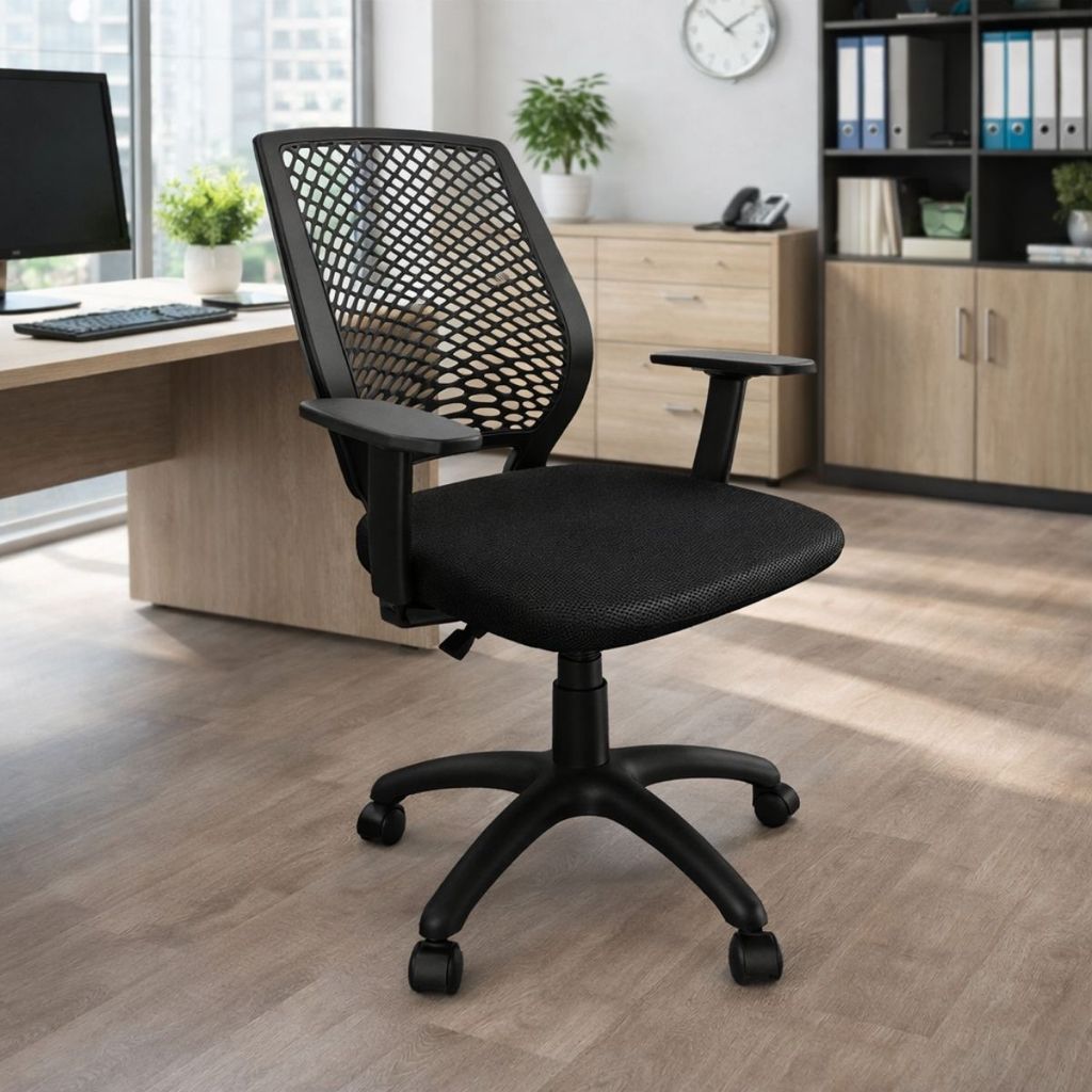 Cadeira Diretor Ergonômica Giratória Escritório Brunelli com Braços Reguláveis e Relax