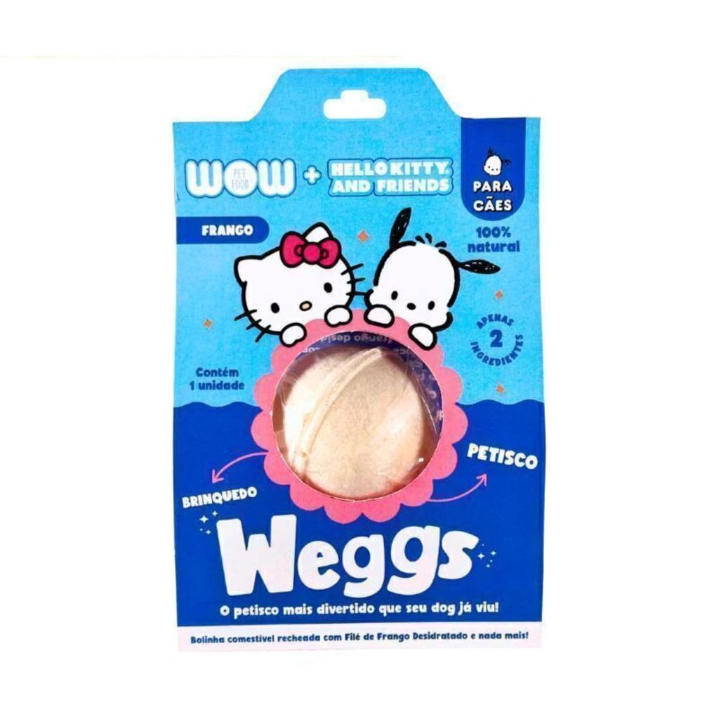 Petisco Weggs Para Cães Sabor Frango 100% Natural