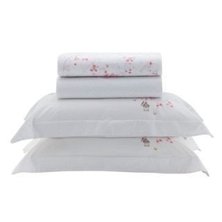 Jogo De Cama 200 Fios Vida Bela Kacyumara Fiorela em Oferta na Shopee
