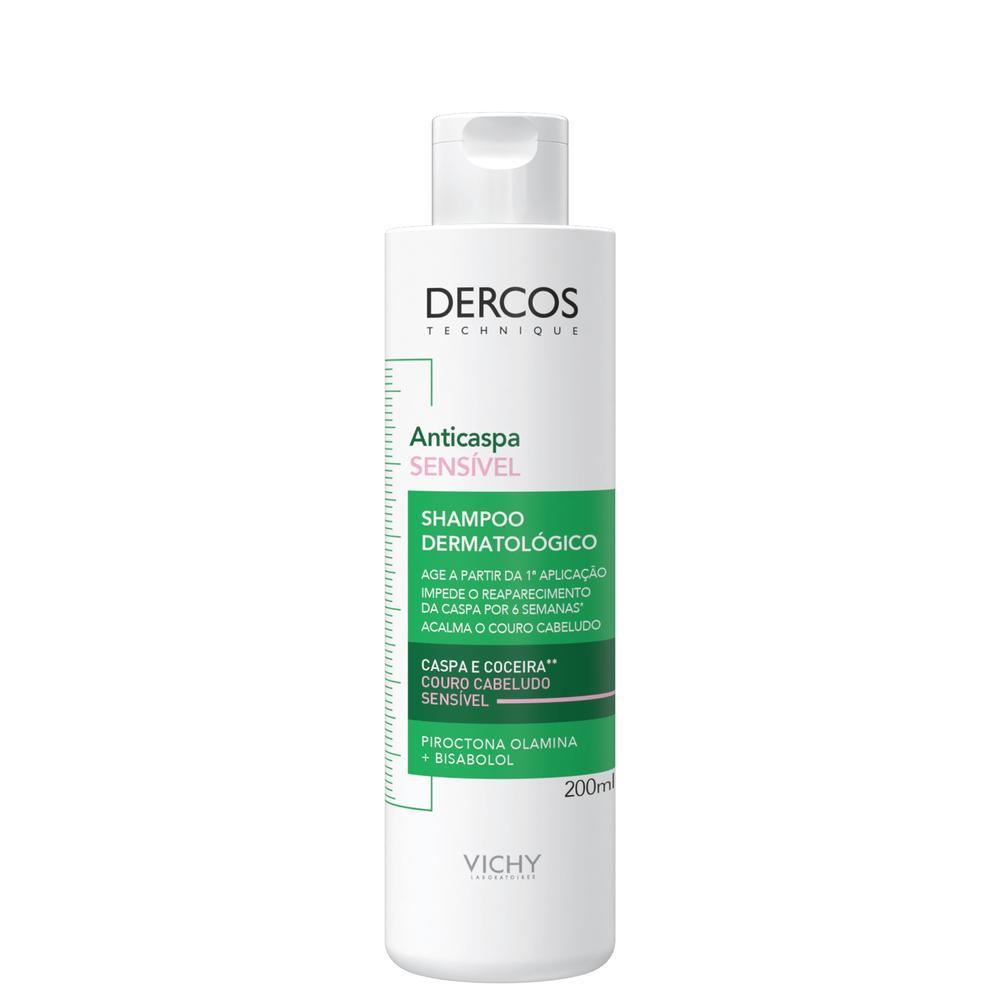 Vichy Dercos Sensitive - Shampoo Anticaspa 200ml em Oferta na Shopee