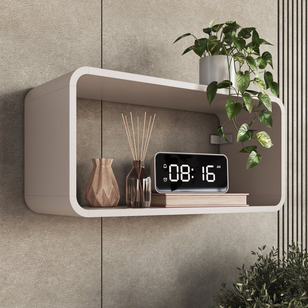 Nicho Duplo para Quarto 62,5x30cm Curve em Oferta na Shopee