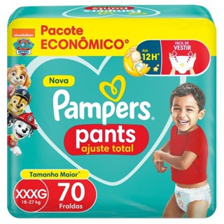 Fralda Pampers Pants Ajuste Total Xxxg 70 Unidades em Oferta na Shopee