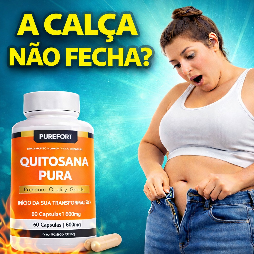 Quitosana Purefort | E'magrecimento Natural | Controle do Pe'so — R$ 25,85 em Shopee, 63% OFF