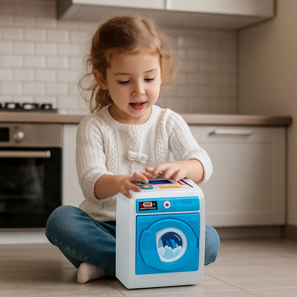 Brinquedo máquina lava roupinha lavanderia boneca casinha secadora infantil presente criança