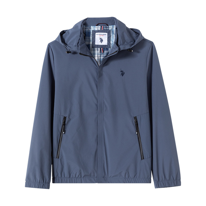 Uspoloassn Paul Primavera Outono Jaqueta Com Capuz American Polo Association Jaqueta Casual Masculina À Prova de Vento
