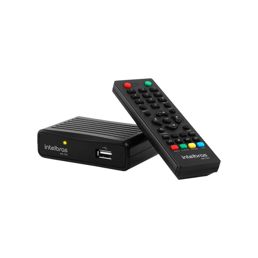 Conversor Digital de TV Intelbras com Gravador CD 700 em Oferta na Shopee