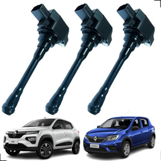Kit 3 Bobina Ignição Kwid Logan Sandero 1.0 3 Cilindros em Oferta na Shopee